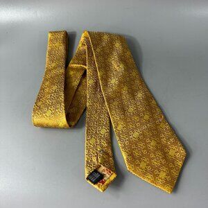 Ateseta Gold 100% Silk Necktie